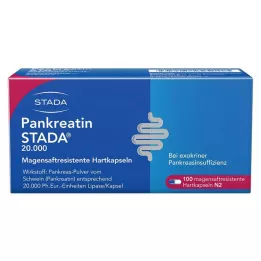PANKREATIN STADA 20,000 gastro-resistant hard capsules, 100 pcs