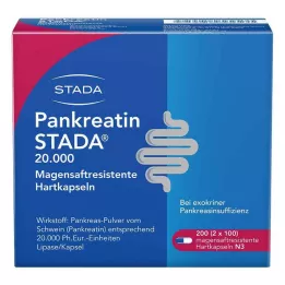 PANKREATIN STADA 20,000 gastro-resistant hard capsules, 200 pcs