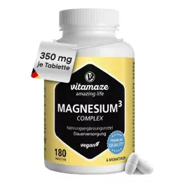 MAGNESIUM 350 mg complex citrate/oxide/carbon.vegan, 180 pcs