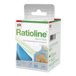 Ratioline sports tape 5 cmx5 m turquoise, 1 piece