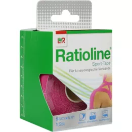 RATIOLINE Sport-Tape 5 cmx5 m pink, 1 pcs
