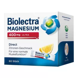 BIOLECTRA Magnesium 400 mg ultra direct lemon, 60 pcs
