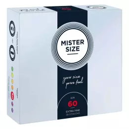 MISTER Size 60 condoms, 36 pieces