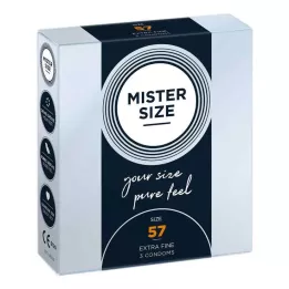 MISTER Size 57 condoms, 3 pcs