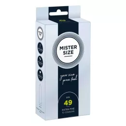MISTER Size 49 condoms, 10 pieces