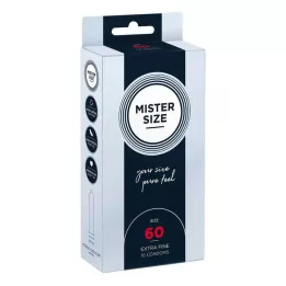 MISTER Size 60 condoms, 10 pieces