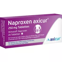 NAPROXEN Axicur 250 mg tablets, 20 pcs