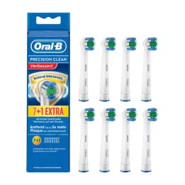 ORAL B Prec.Clean brush heads against bacteria 7+1, 8 pcs