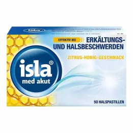 ISLA MED acute citrus honey pastilles, 50 pcs