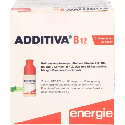 ADDITIVA Vitamin B12 drinking ampoules, 30X8 ml