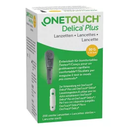 ONE TOUCH Delica Plus needle lancets, 200 pcs