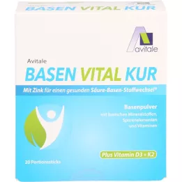 BASEN VITAL KUR plus vitamin D3+K2 powder, 20 pcs