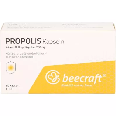 BEECRAFT Propolis Capsules, 60 pcs