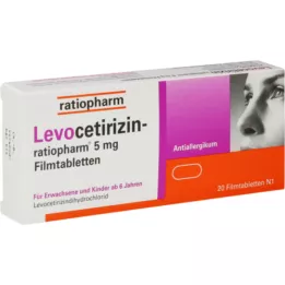 Levocetirizin-ratiopharm 5 mg film-coated tablets, 20 pcs
