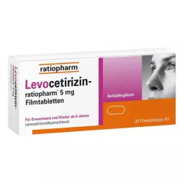 LEVOCETIRIZIN-ratiopharm 5 mg film-coated tablets, 20 pcs