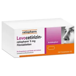 LEVOCETIRIZIN-ratiopharm 5 mg film-coated tablets, 100 pcs