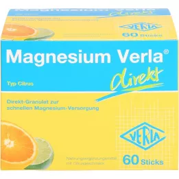 MAGNESIUM VERLA direct granulate citrus, 60 pcs