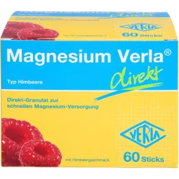 MAGNESIUM VERLA directly raspberry granules, 60 pcs