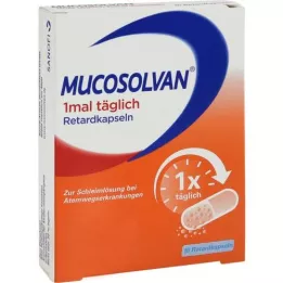 MUCOSOLVAN Retard capsules 1 times a day, 10 pcs