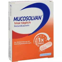 MUCOSOLVAN Retard capsules 1 times a day, 20 pcs