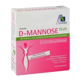 D-MANNOSE PLUS 2000 mg sticks with vitamins and minerals, 15X2.47 g