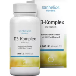 SANHELIOS Vitamin D3 SonnenVitamin complex with K2, 80 pcs