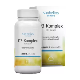 SANHELIOS Vitamin D3 Sun Vitamin Complex with K2, 80 pcs