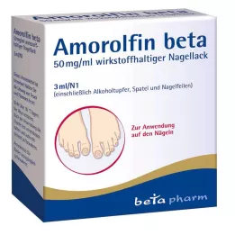 AMOROLFIN beta 50 mg/ml active ingredient nail polish, 3 ml