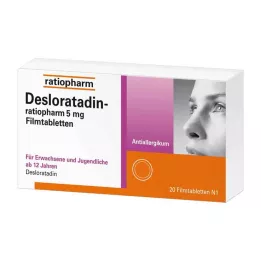 DESLORATADIN-ratiopharm 5 mg film-coated tablets, 20 pcs