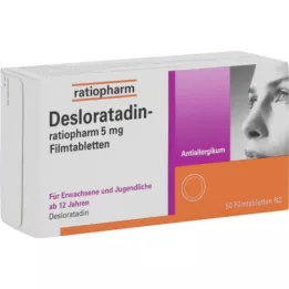 Desloratadin-ratiopharm 5 mg film-coated tablets, 50 pcs