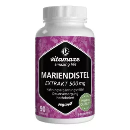 MARIENDISTEL 500 mg extract high dose vegan capsules, 90 pcs