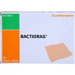 BACTIGRAS antiseptic paraffin gauze 10x10 cm, 10 pcs