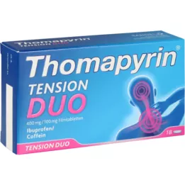 THOMAPYRIN TENSION DUO 400 mg/100 mg kalvopäällystetyt tabletit, 18 kpl