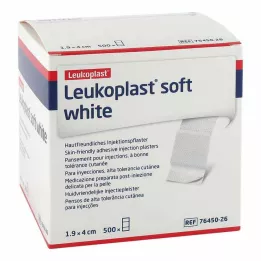 LEUKOPLAST soft white injection pfl.str.19x40 mm, 500 pcs