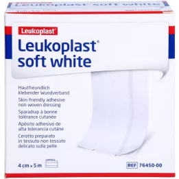 LEUKOPLAST Soft White Pflasters 4 CMX5 M Rolle, 1 pcs
