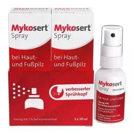 MYKOSERT Spray in the mushroom and foot mushroom, 2x30 ml