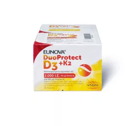 EUNOVA Duoprotect D3+K2 2,000 I.E./80 μg Kps.Kombi, 2x90 pcs