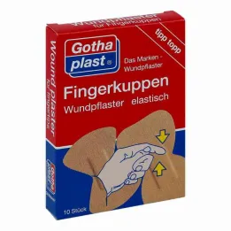 Gothaplast fingertip wound plaster elastic 2 sizes, 10 pieces
