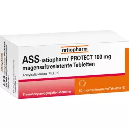 Ass-ratiopharm PROTECT 100 mg gastric saftr.abletten, 50 pcs