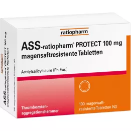 ASS-ratiopharm PROTECT 100 mg gastric juice tablets, 100 pcs
