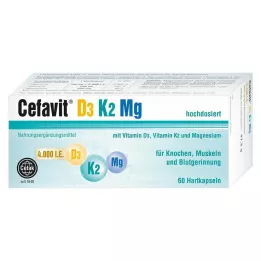 CEFAVIT D3 K2 Mg 4000 IU kapsułki twarde, 60 szt