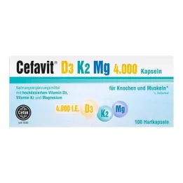 CEFAVIT D3 K2 Mg 4,000 IU hard capsules, 100 pcs
