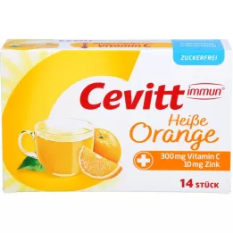 CEVITT Immune hot orange sugar -free granules, 14 pcs