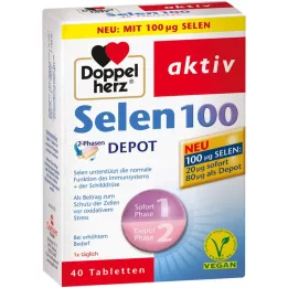 DOPPELHERZ Selenium 100 2-phase depot tablets, 40 pcs