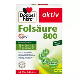 DOPPELHERZ Folic Acid 800 Depot Tablets, 60 pcs