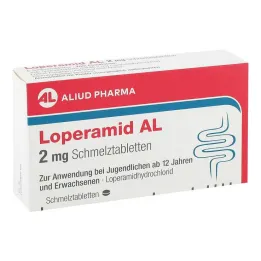 Loperamide AL 2 mg orodispersible tablets, 6 pcs