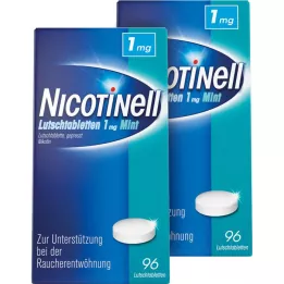 Nicotinell Lolliparts 1 mg Mint, 2x96 pcs