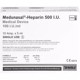 HEPARIN SODIUM 500 I.U. - 100 I.U./ml ampoules, 10X5 ml
