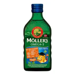 Möller`s Omega-3 Kids fruit flavor oil, 250 ml