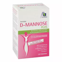 D-MANNOSE PLUS 2000 mg tablet with vitamin and mineral substances, 120 pcs